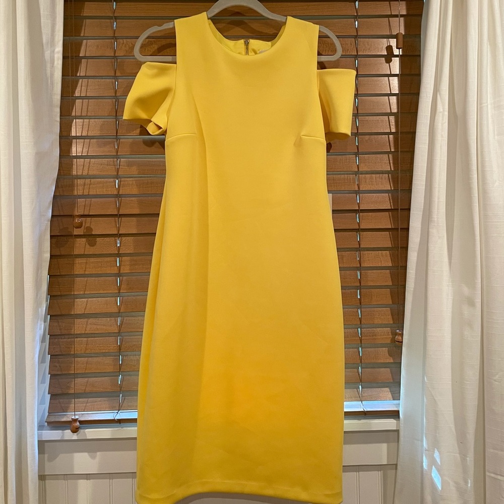 NWT Calvin Klein Yellow Dress size 10